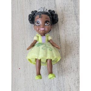 Disney Tiana toddler Princess Frog glitter mini doll Pixar toy figure